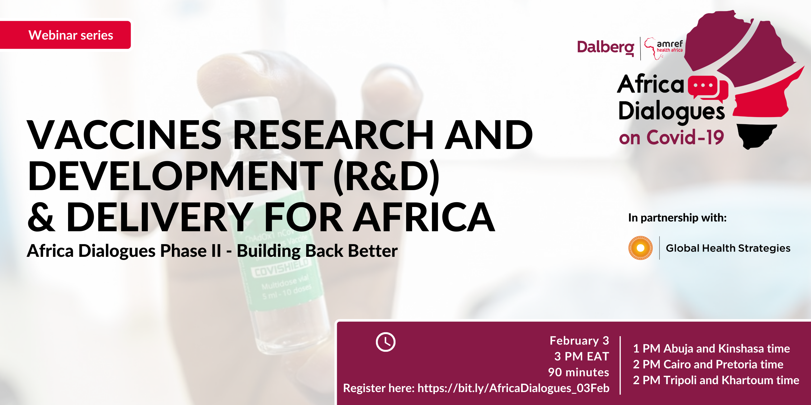 Vaccines Research and Development (R&D) and Delivery for Africa